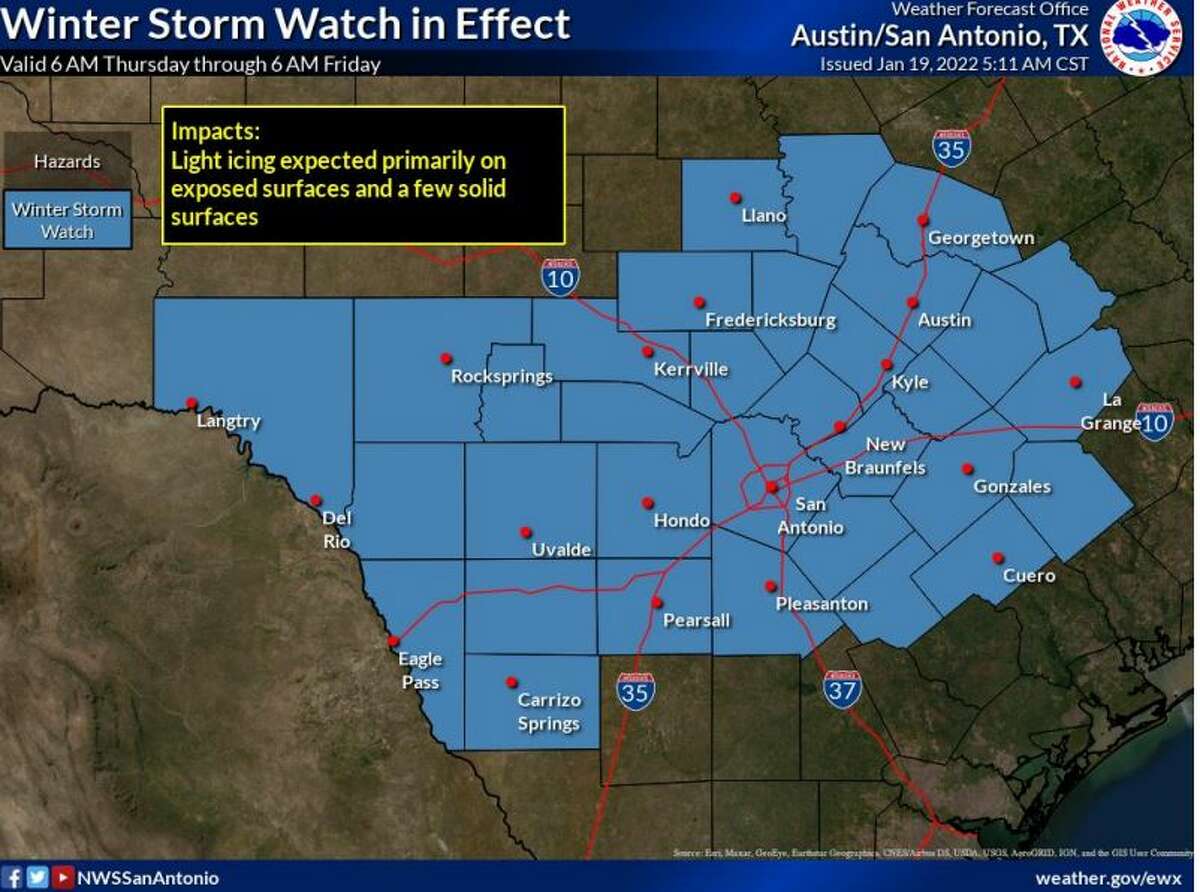 NWS issues winter storm watch for San Antonio