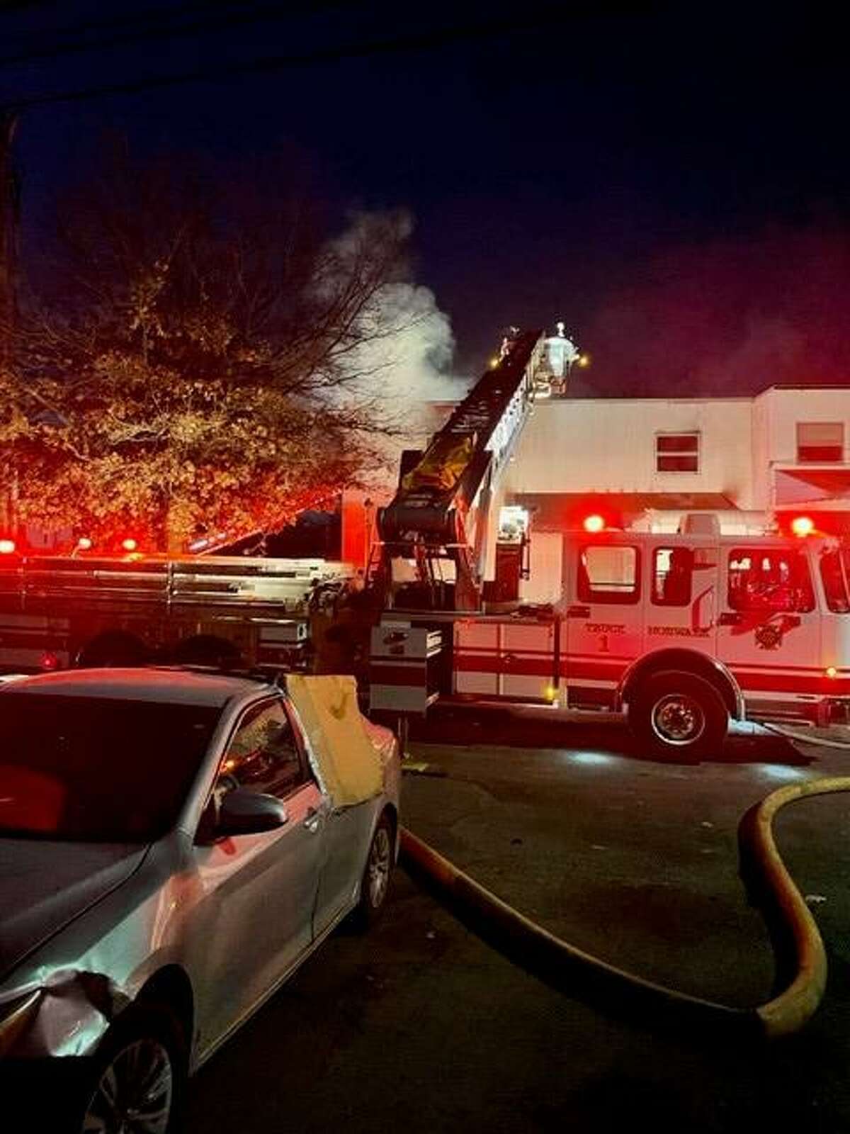 Thirty-three city firefighters responded to the blaze at 7 Reynolds St. in Norwalk, Conn., around 6 a.m. Wednesday, Jan. 19, 2022.
