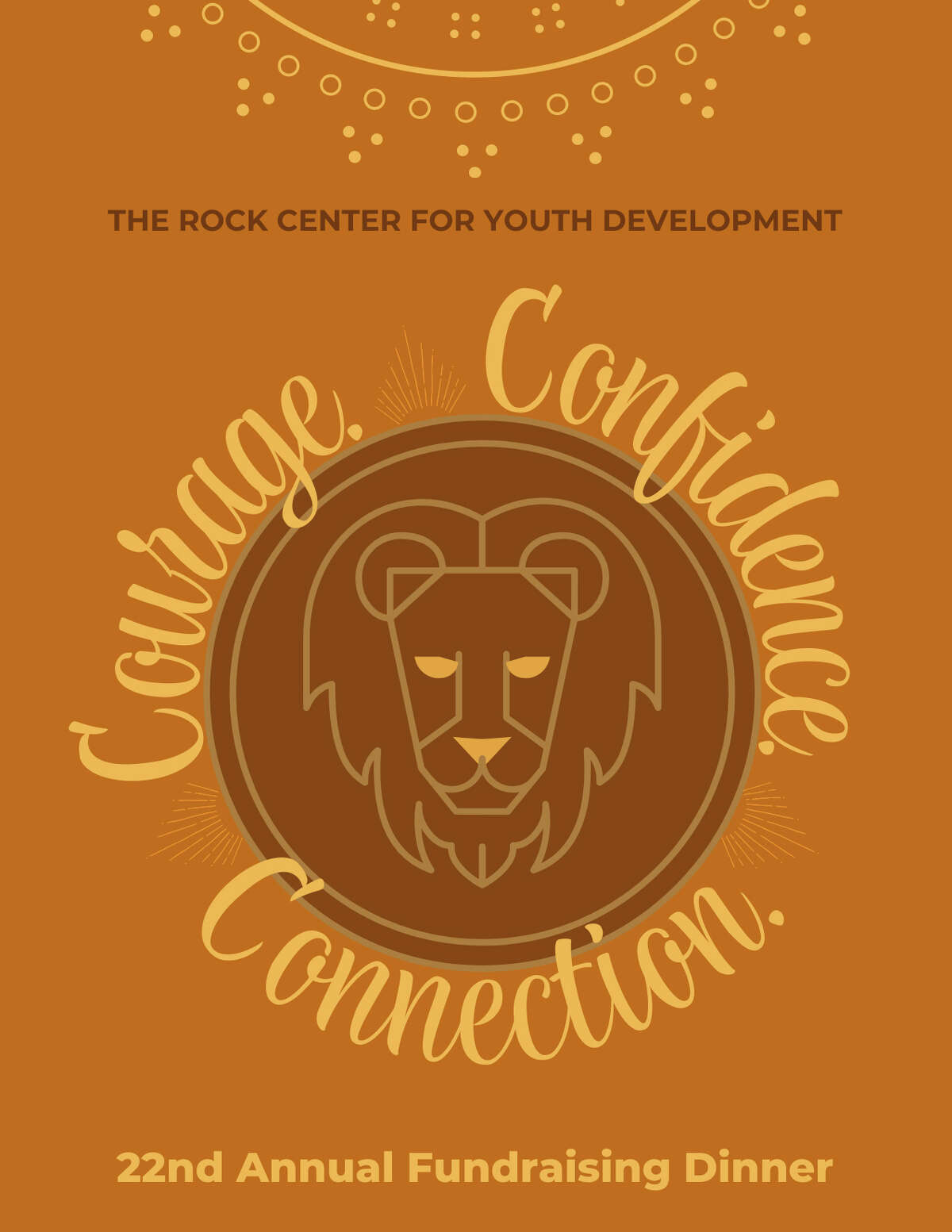 The ROCK Center for Youth Development's 22nd annual fundraising dinner will take place March 10, 2022.