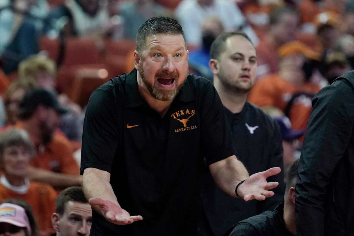 Texas coach Chris Beard, questioning a call in a one-point loss to Kansas State, says he needs more consistency from his big men since the Longhorns have been attacked at the rim recently.