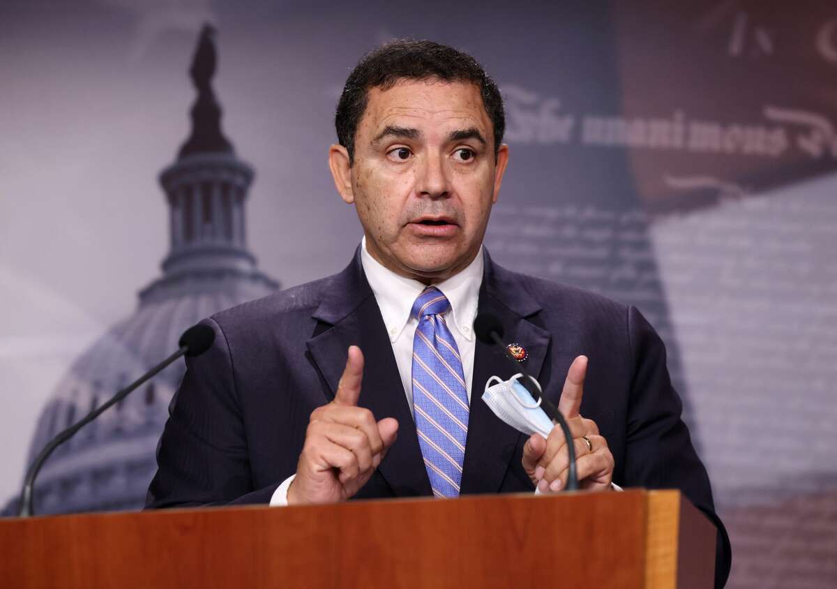 WASHINGTON, DC - JULY 30: U.S. Rep. Henry Cuellar (D-TX) speaks on southern border security and illegal immigration, during a news conference at the U.S. Capitol on July 30, 2021 in Washington, DC. Cuellar urged the Biden administration to name former Homeland Security Secretary Jeh Johnson as a border czar. (Photo by Kevin Dietsch/Getty Images)