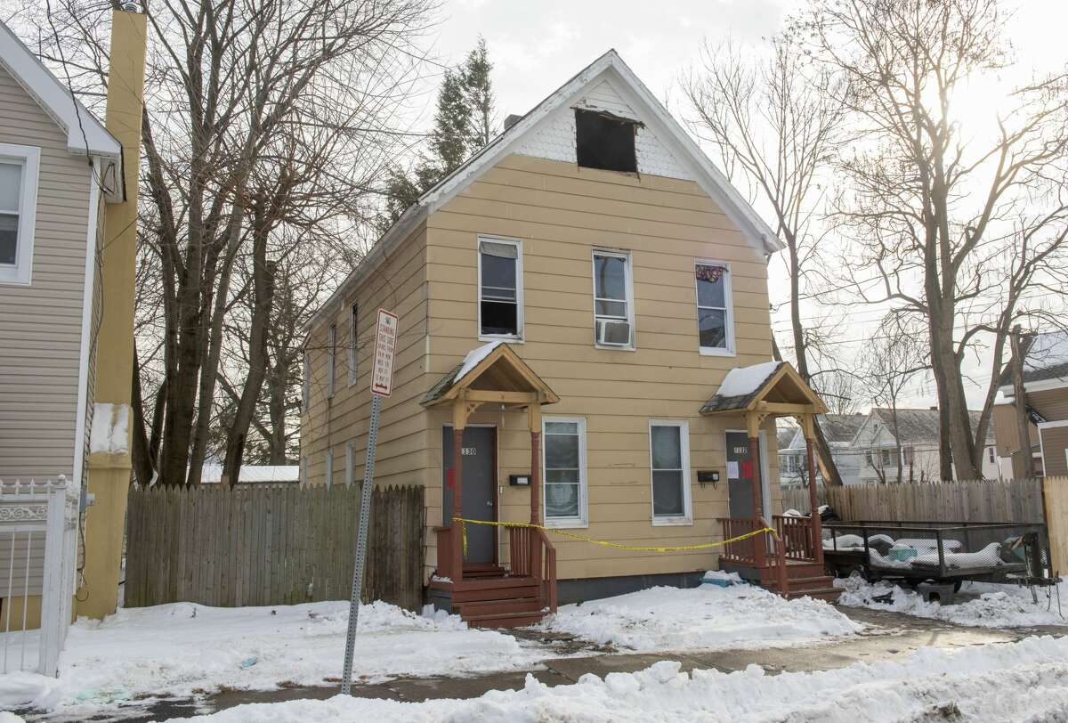 House at 1132 Sixth Ave. where a recent fire claimed the life of 4-year-old child on Wednesday, Jan. 19, 2022 in Schenectady, N.Y. (Lori Van Buren/Times Union)