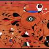 The Woodlands Art League receives art donation of one of the most recognized names in the contemporary art world, Joan Miro (1893-1983). The donated untitled piece was painted in 1949 using tempera and gouache (opaque watercolor) on paper.