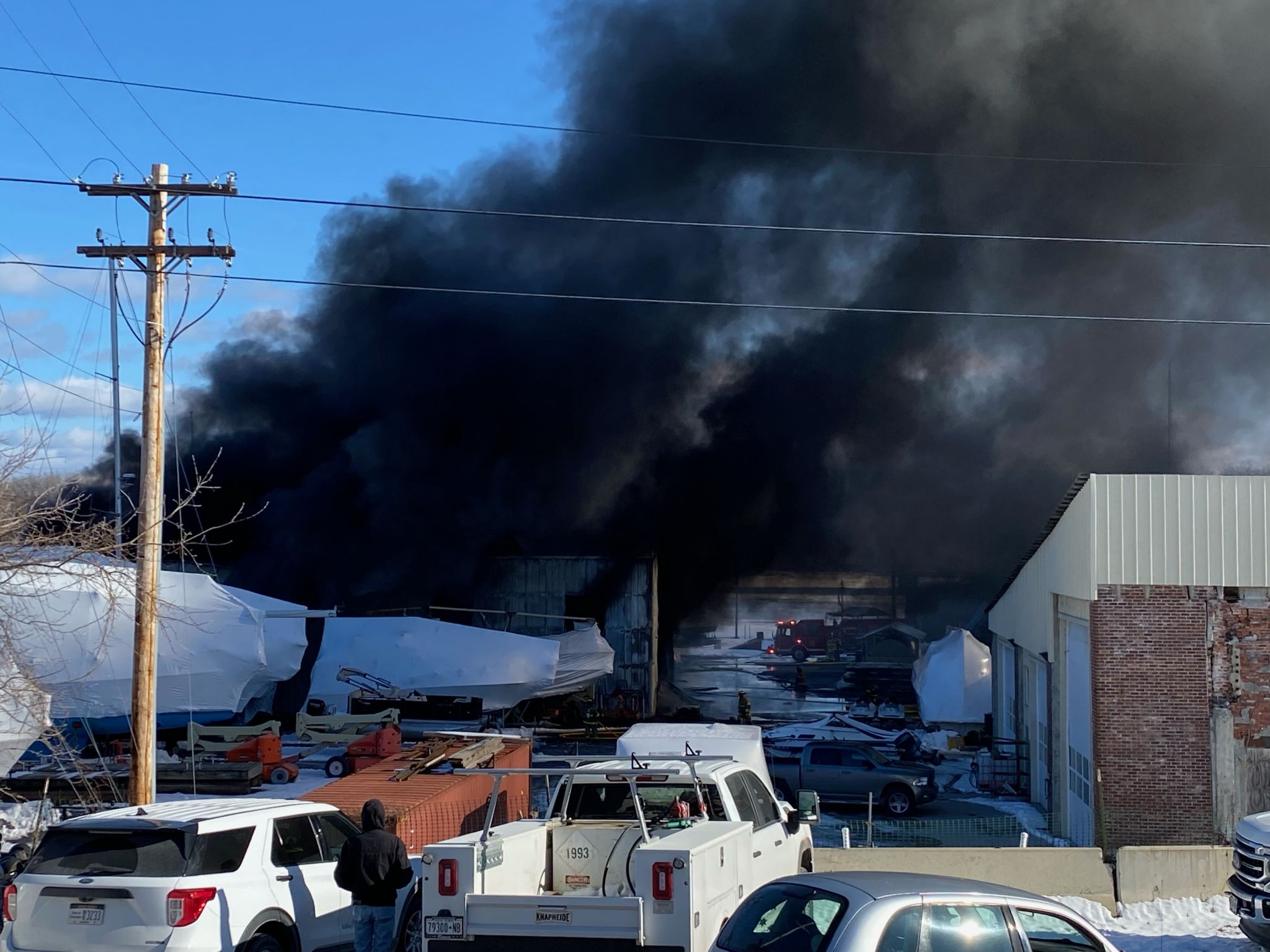 Fuel tank explosion injures marina worker, sparks major fire in Coeymans