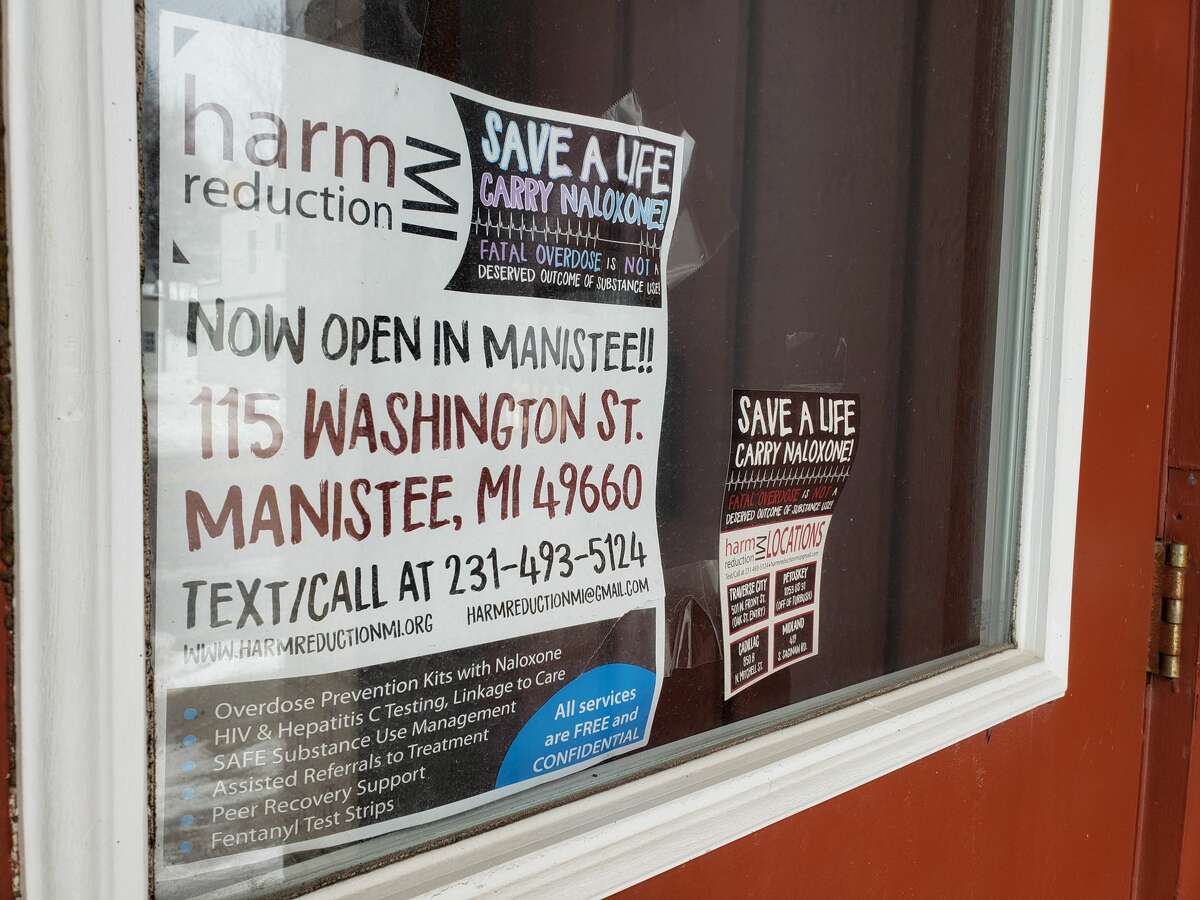 Harm Reduction Michigan is new to Manistee and it offers services around addiction recovery, like peer recovery support, overdose education, overdose reversal drug distribution, referrals for outpatient treatment, blood-borne pathogen testing and referrals for hepatitis C treatment.