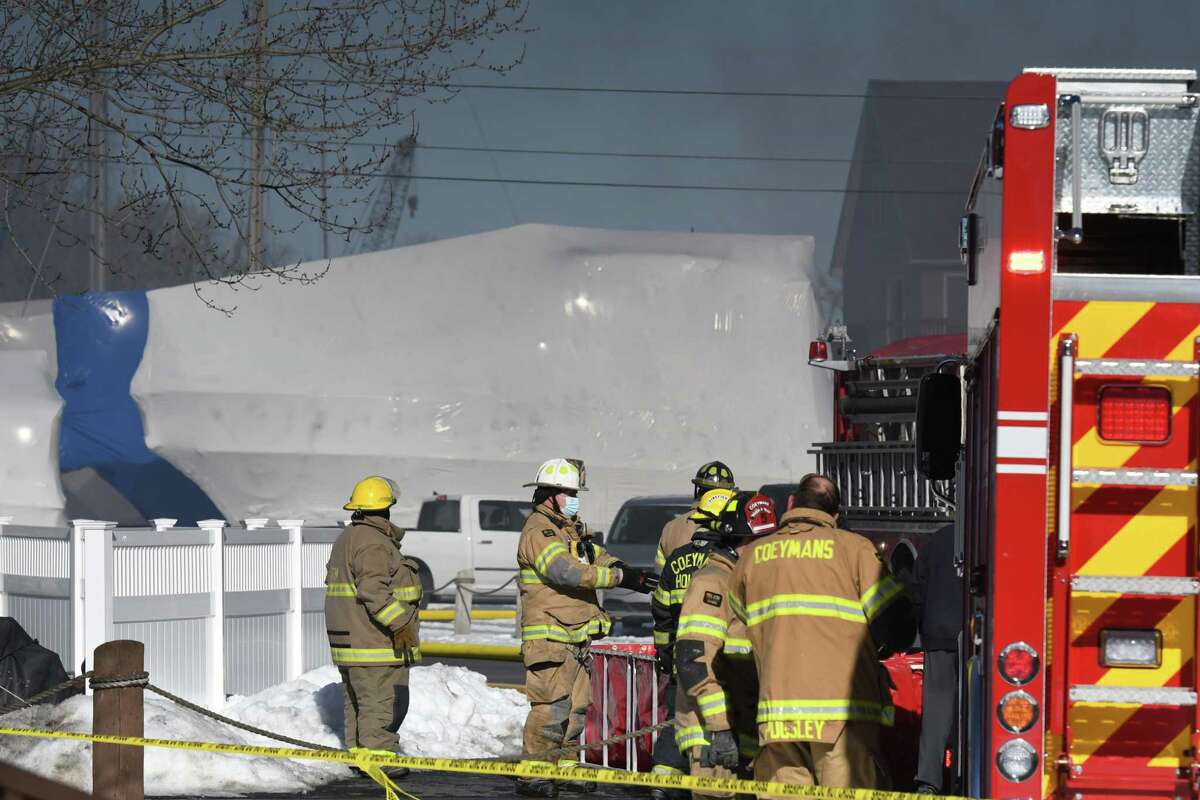 Fuel tank explosion injures marina worker, sparks major fire in Coeymans