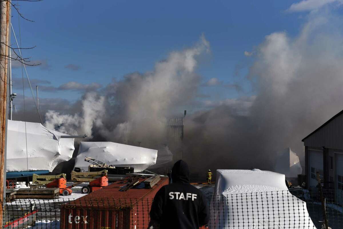 Fuel tank explosion injures marina worker, sparks major fire in Coeymans