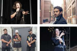 (Clockwise) Sammy Maximin, Caroline Polachek, Off the Strength and Sammy Rae &amp; The Friends are among the Connecticut musicians to watch in 2022.