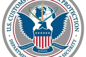 The logo of the U.S. Customs and Border Protection. 