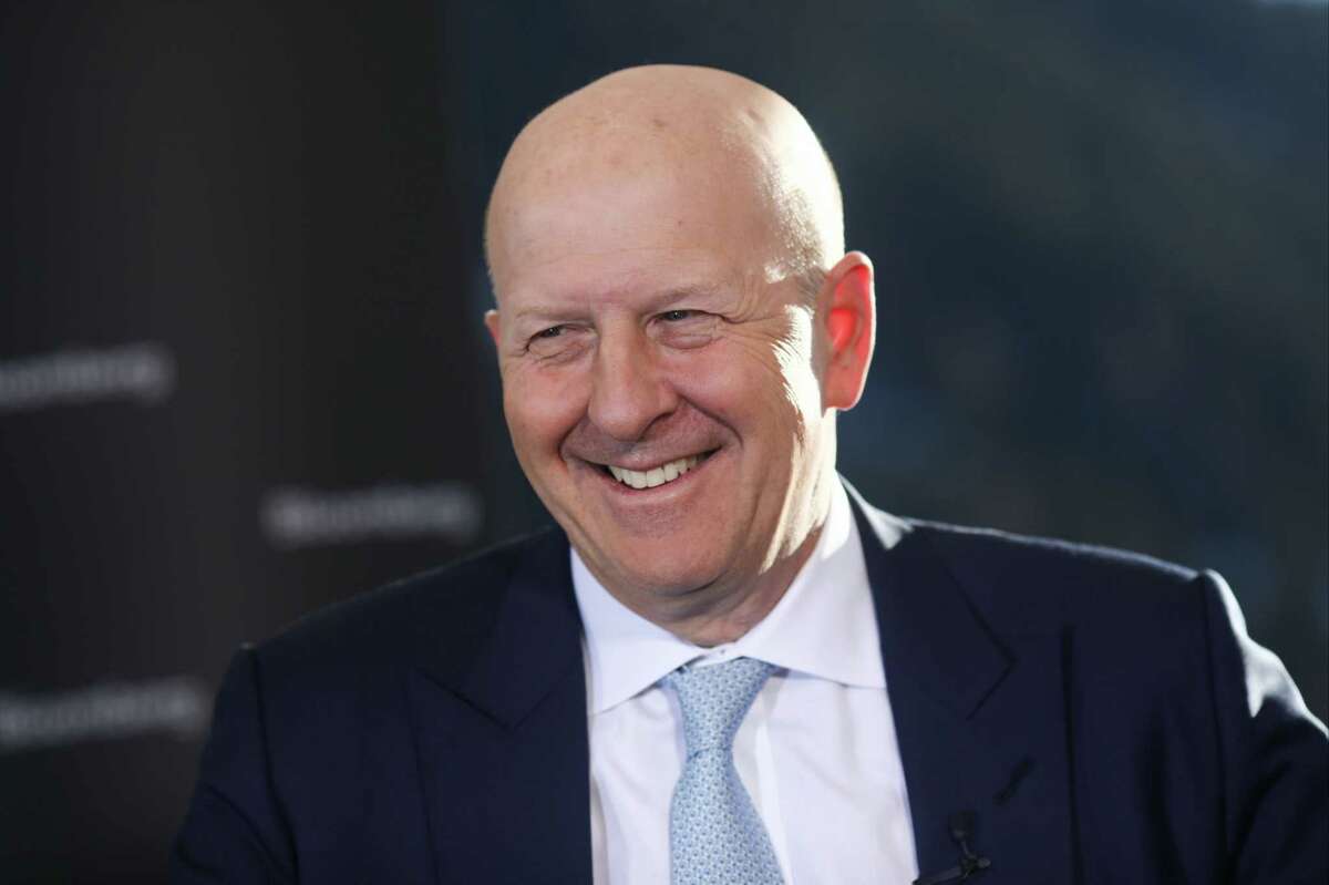 David Solomon, chief executive officer of Goldman Sachs, during a Bloomberg Television interview on day three of the World Economic Forum in Davos, Switzerland, on Jan. 23, 2020.