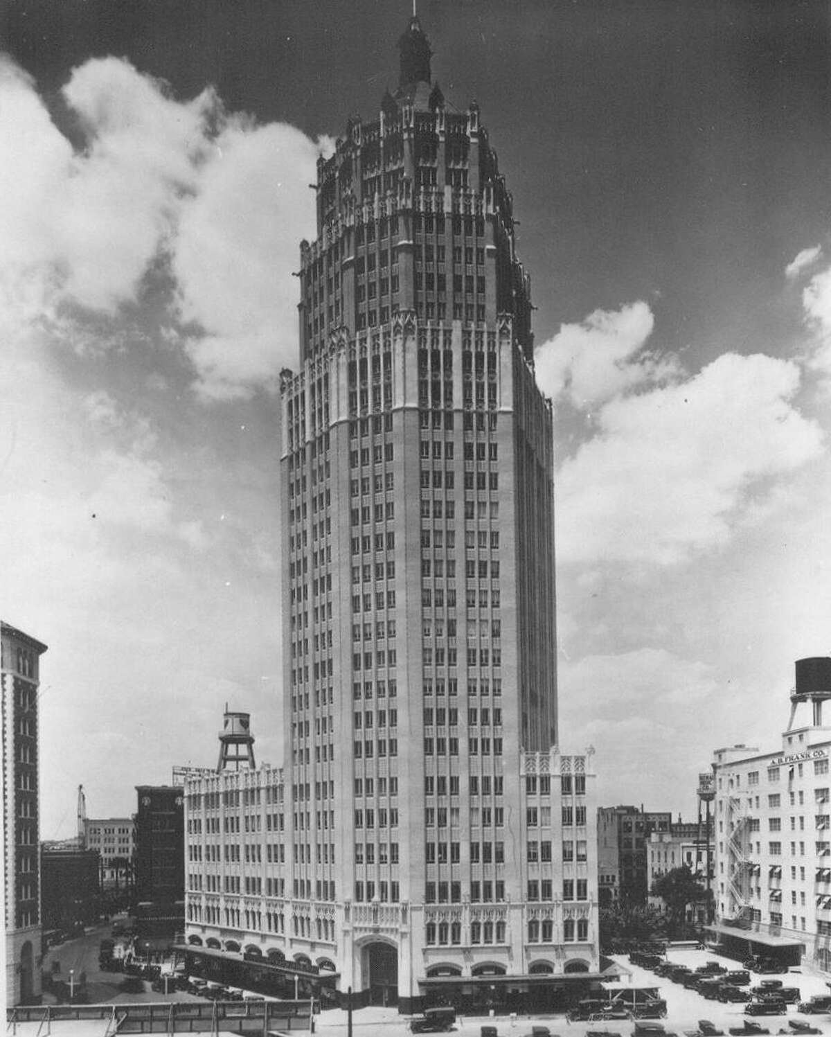 The Smith-Young Tower as shown in 1929, the year it opened. Now known as the Tower Life Building, it remains an iconic piece of the San Antonio skyline.