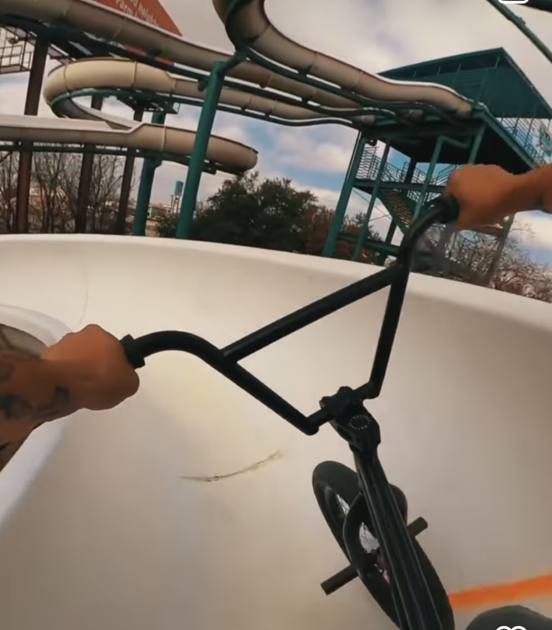 San Antonio man made eerie Splashtown his BMX park for a day