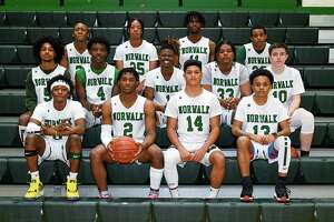 The 2021-22 Norwalk High boys basketball team.