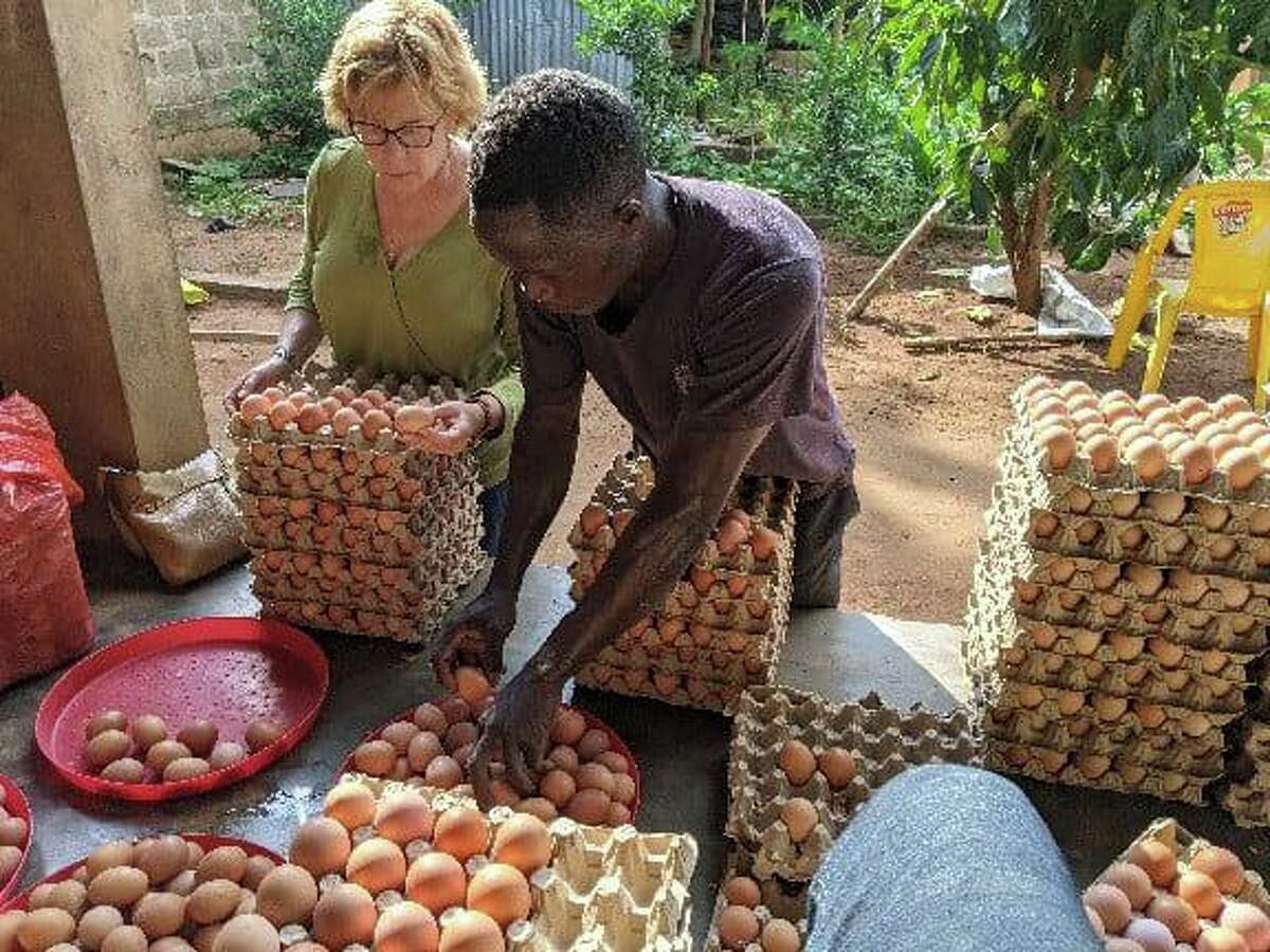 Milford resident and Shelton native Elizabeth Simonetti, who founded the non-profit Assi Le Assime: The Togo Development Partnership in the West African nation, said her farm gets about 5,000 eggs per month from its laying hens.