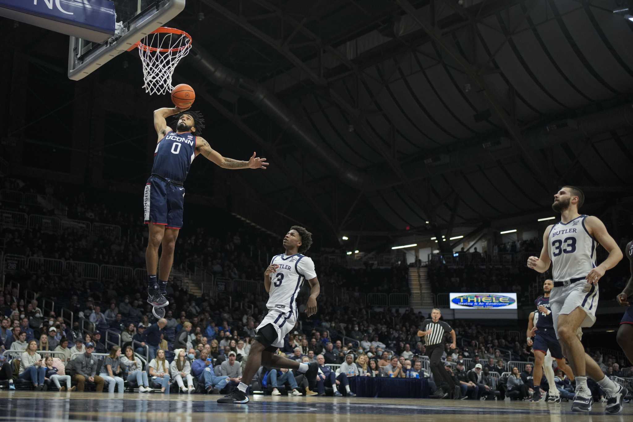 Struggling Jalen Gaffney was the 'unsung hero' of the UConn men's basketball team's win at Butler - Vimarsana News