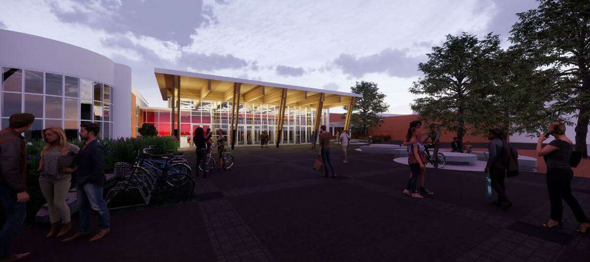 Plans for a new entrance at Greenwich High School were approved by the Planning and Zoning Commission.