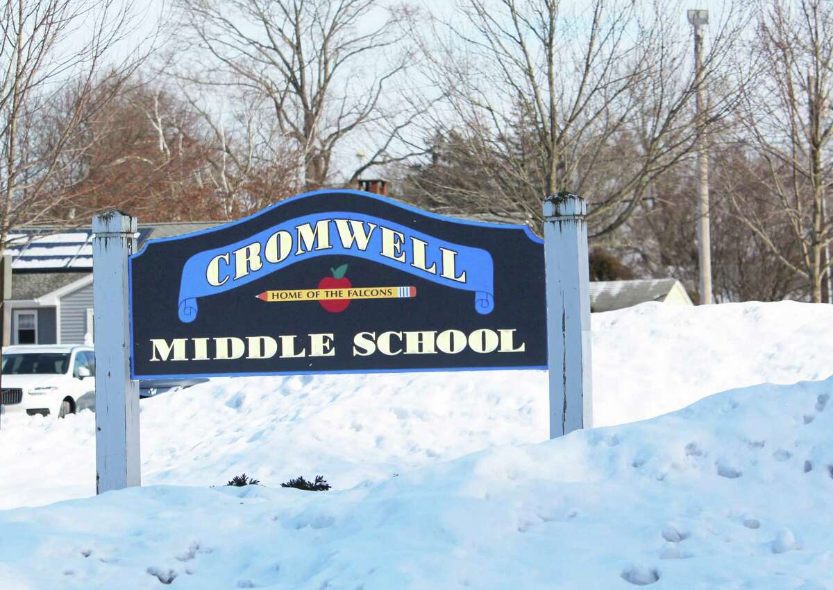 Cromwell Middle School is located at 6 Mann Memorial Drive.