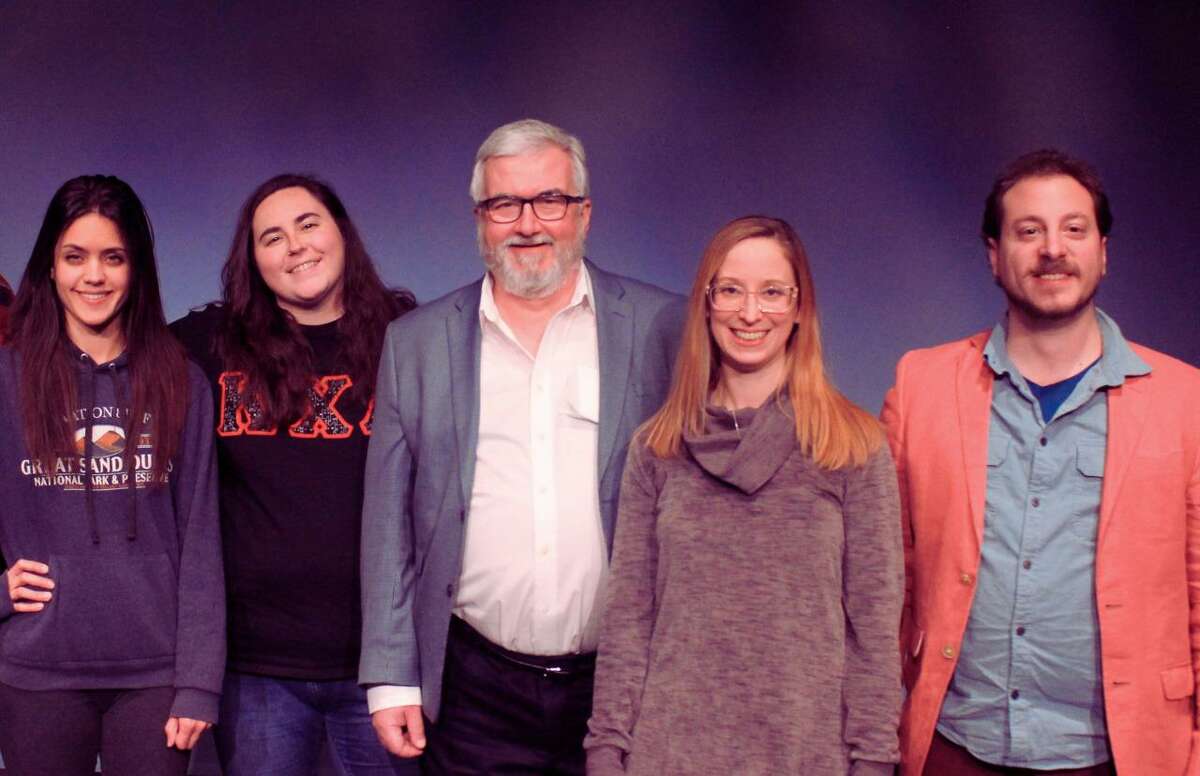 The Milford Arts Council, which is also known as the MAC, is entering its gala year with its very own Eastbound Theatre’s production of comedian, Lewis Black’s, book that is titled: “One Slight Hitch.” A photo for the production, is shown.