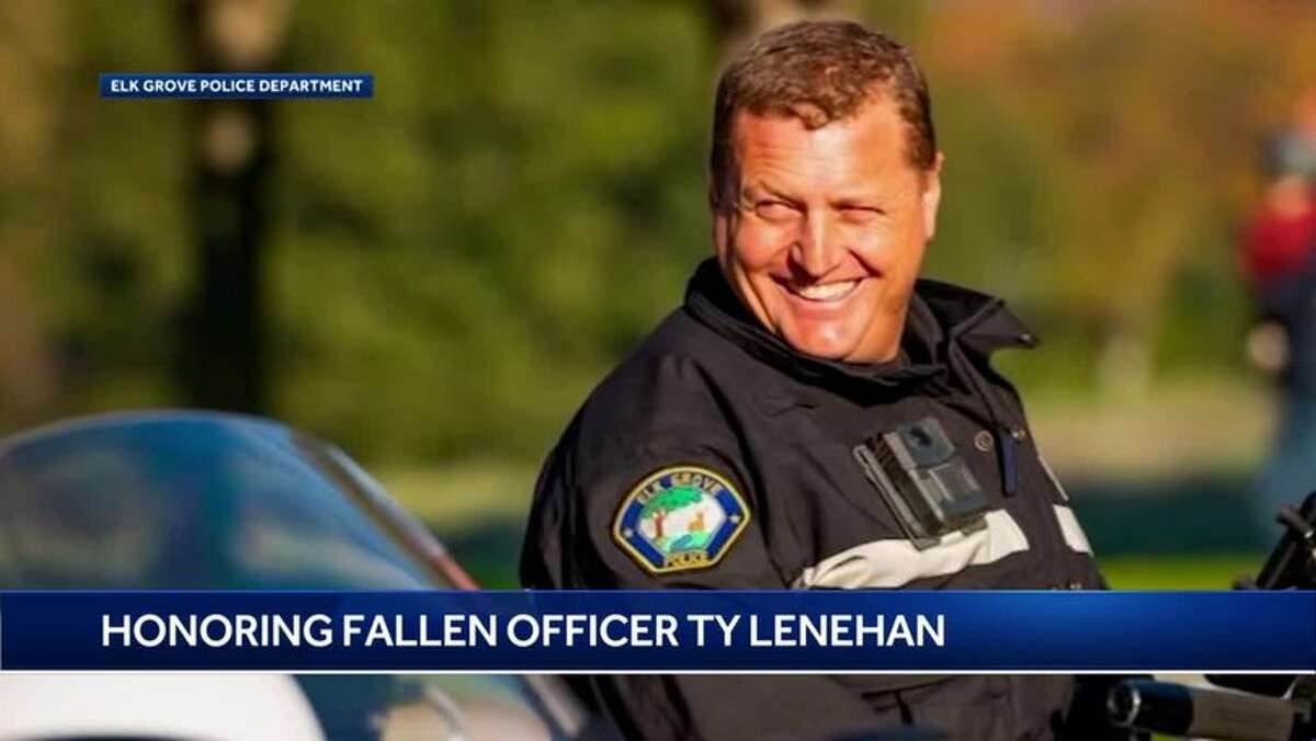 Elk Grove police officer Ty Lenehan was killed by a suspected DUI driver on Highway 99.