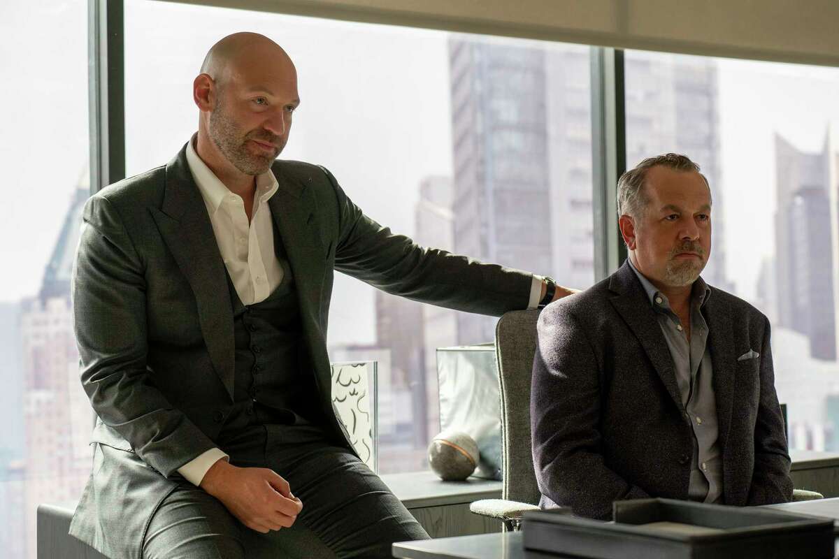 Corey Stoll plays Mike Prince in the Showtime drama "Billions." In Sunday's season premiere, his character made a veiled reference to the Astros.
