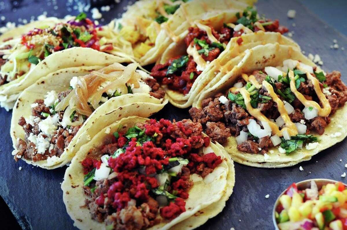 A selection of tacos from Tacoholics
