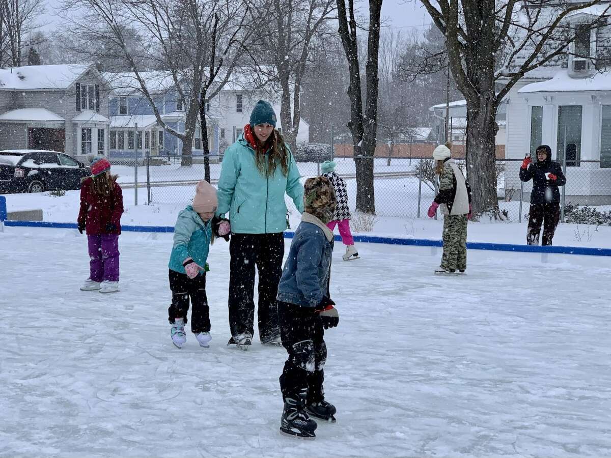 The grand opening of the newest recreational venue in Reed City, the ice rink, was held this past Saturday. Along with skating, visitors were treated to hot cocoa and cookies.