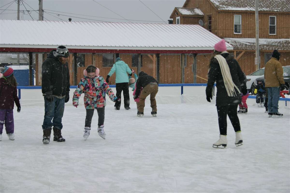 The grand opening of the newest recreational venue in Reed City, the ice rink, was held this past Saturday. Along with skating, visitors were treated to hot cocoa and cookies.