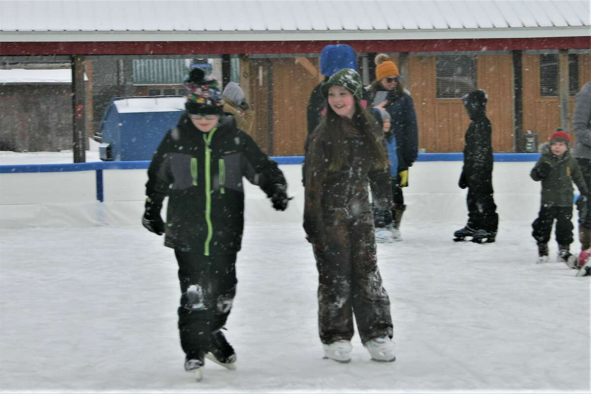 The grand opening of the newest recreational venue in Reed City, the ice rink, was held this past Saturday. Along with skating, visitors were treated to hot cocoa and cookies.