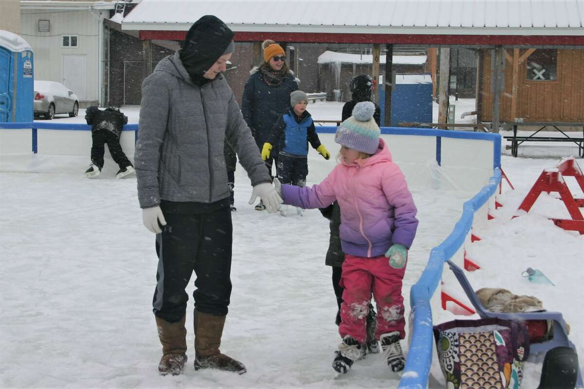 The grand opening of the newest recreational venue in Reed City, the ice rink, was held this past Saturday. Along with skating, visitors were treated to hot cocoa and cookies.