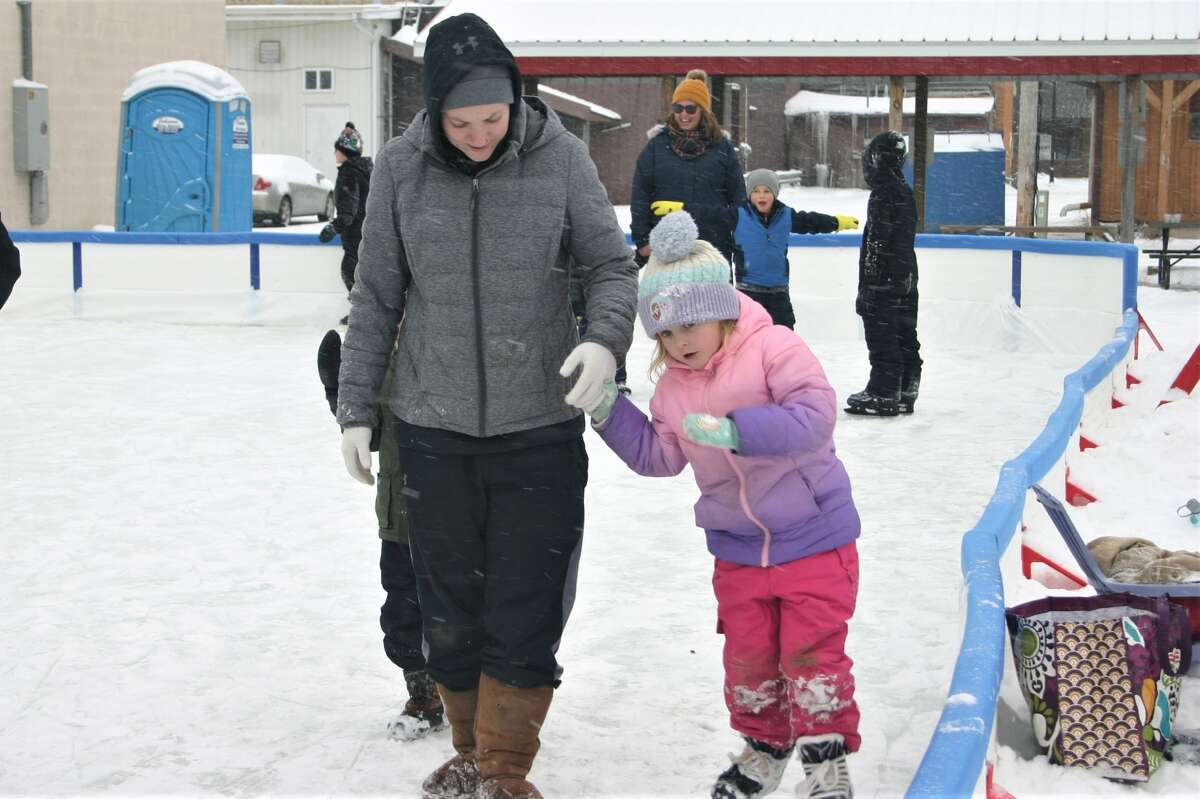 The grand opening of the newest recreational venue in Reed City, the ice rink, was held this past Saturday. Along with skating, visitors were treated to hot cocoa and cookies.