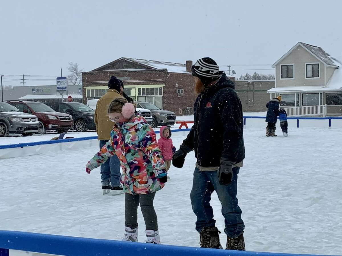 The grand opening of the newest recreational venue in Reed City, the ice rink, was held this past Saturday. Along with skating, visitors were treated to hot cocoa and cookies.