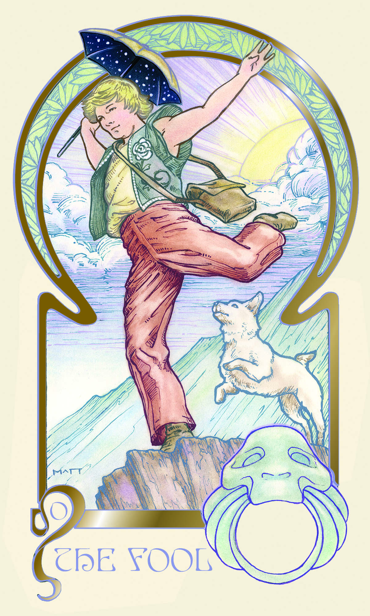 The Fool card from Ethereal Visions.