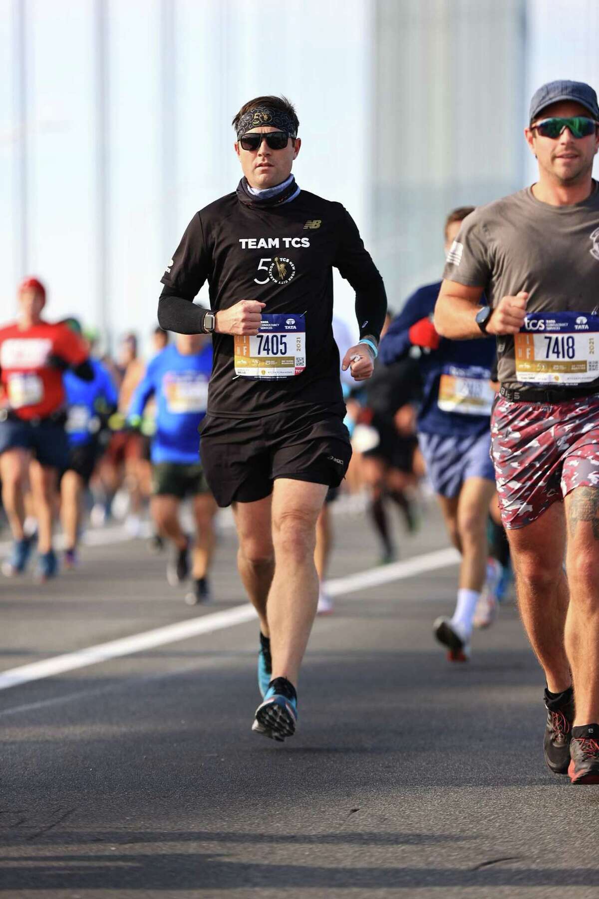 Jim McCaffrey, 41, of Trumbull, ran in the New York City Marathon in 2021. His daughter, Mia died in March 2017 after battling the rare childhood cancer rhabdomyosarcoma. On Jan. 29, 2022, Jim McCaffrey, is participating in the Infinite Love PEDAL-THON 22 to raise more for Infinite Love for Kids Fighting Cancer, a charity that raises money for research into pediatric cancers.