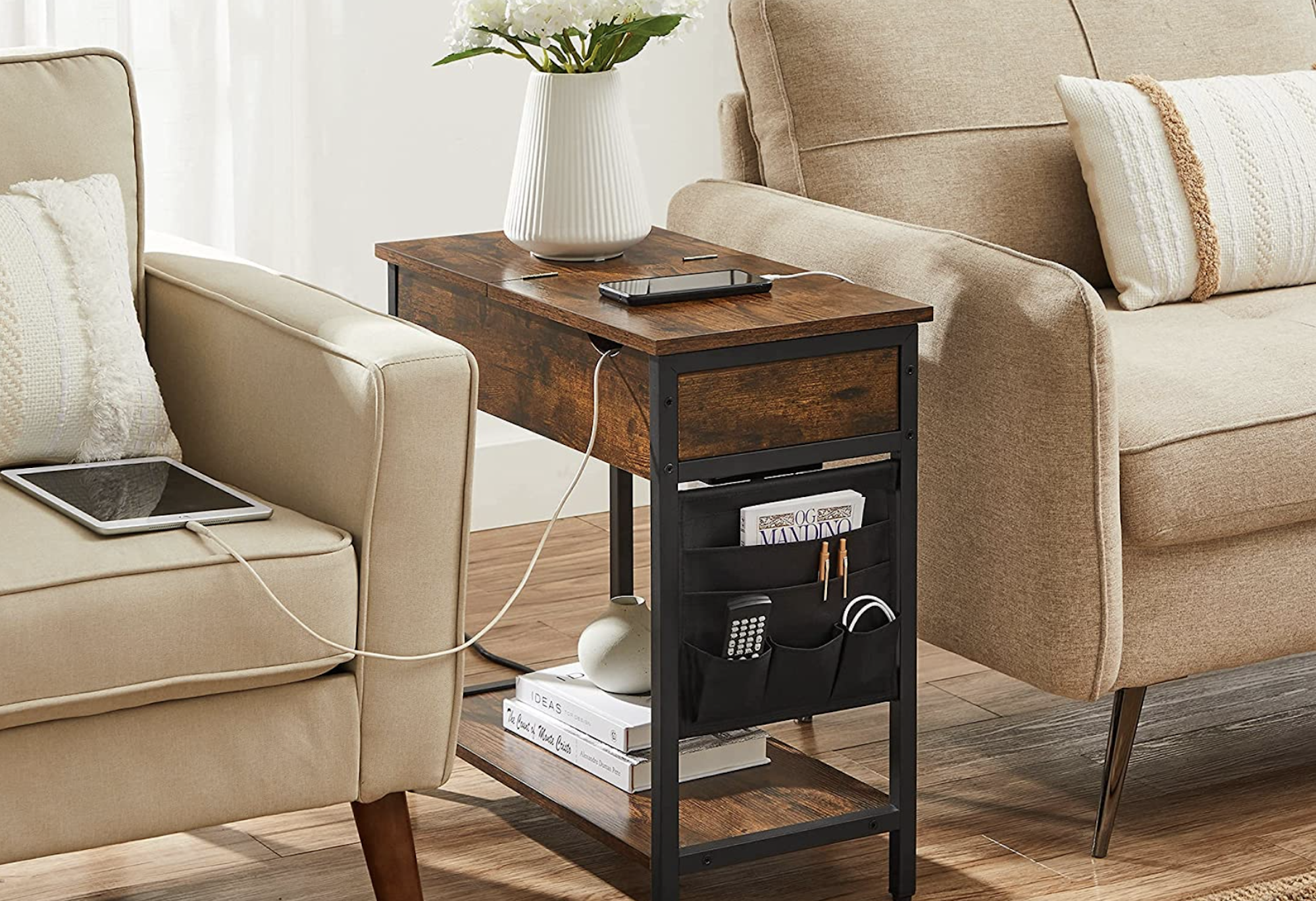 This end table with a charging station changed my life and transformed my living room - Vimarsana News
