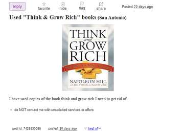 Things you can find for free on Craigslist San Antonio