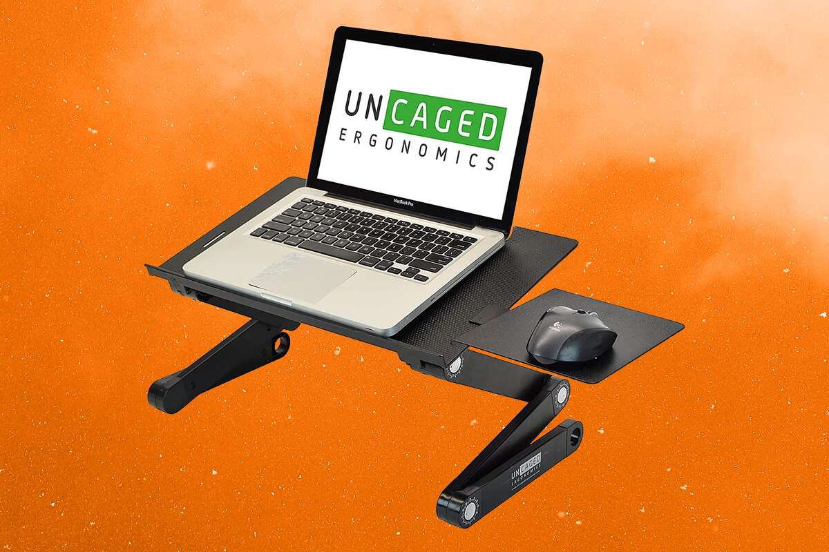 The WorkEZ Laptop Adjustable Lap Desk & Cooling Stand ($19.99) from Woot!