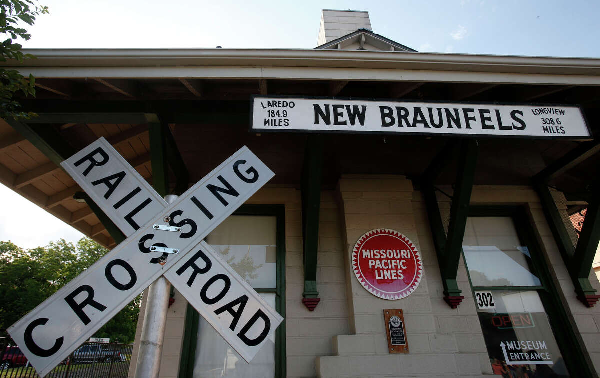 The New Braunfels Historic Railroad Museum in downtown New Braunfels on Saturday, May 7, 2016. 