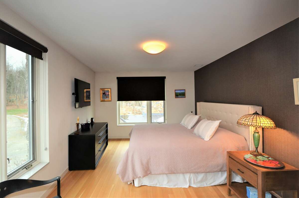 One of three bedrooms in the home on 274 Joshuatown Road in Lyme, Conn. 