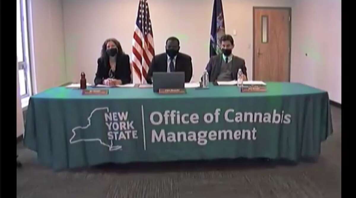 Members of the Cannabis Control Board and Office of Cannabis Management attend their Jan. 25 meeting. 