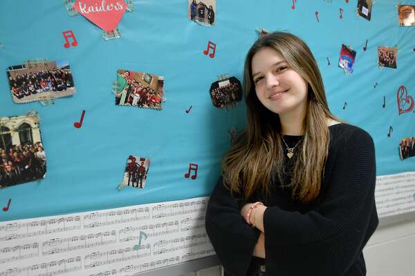 Lumberton High School senior Grace Flanakin has made school history, being accepted into the state choir for the fourth year. Photo made Wednesday, January 19, 2022 Kim Brent/The Enterprise