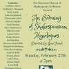 The Sherman Players, in conjunction with Shakespeare in Sharon will present An Evening Of Shakespearean Monologues, compiled and directed by Jane Farnol, Feb. 27.