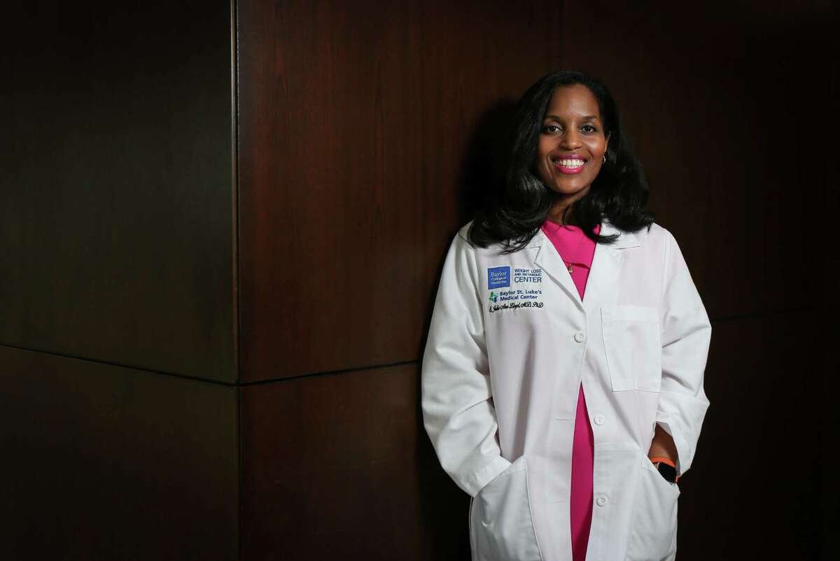 Dr. S. Julie-Ann Lloyd, M.D., Ph.D., an assistant professor of surgery with Baylor College of Medicine, poses for a portrait Friday, Jan. 14, 2022, at the Jamail Specialty Care Center in Houston.