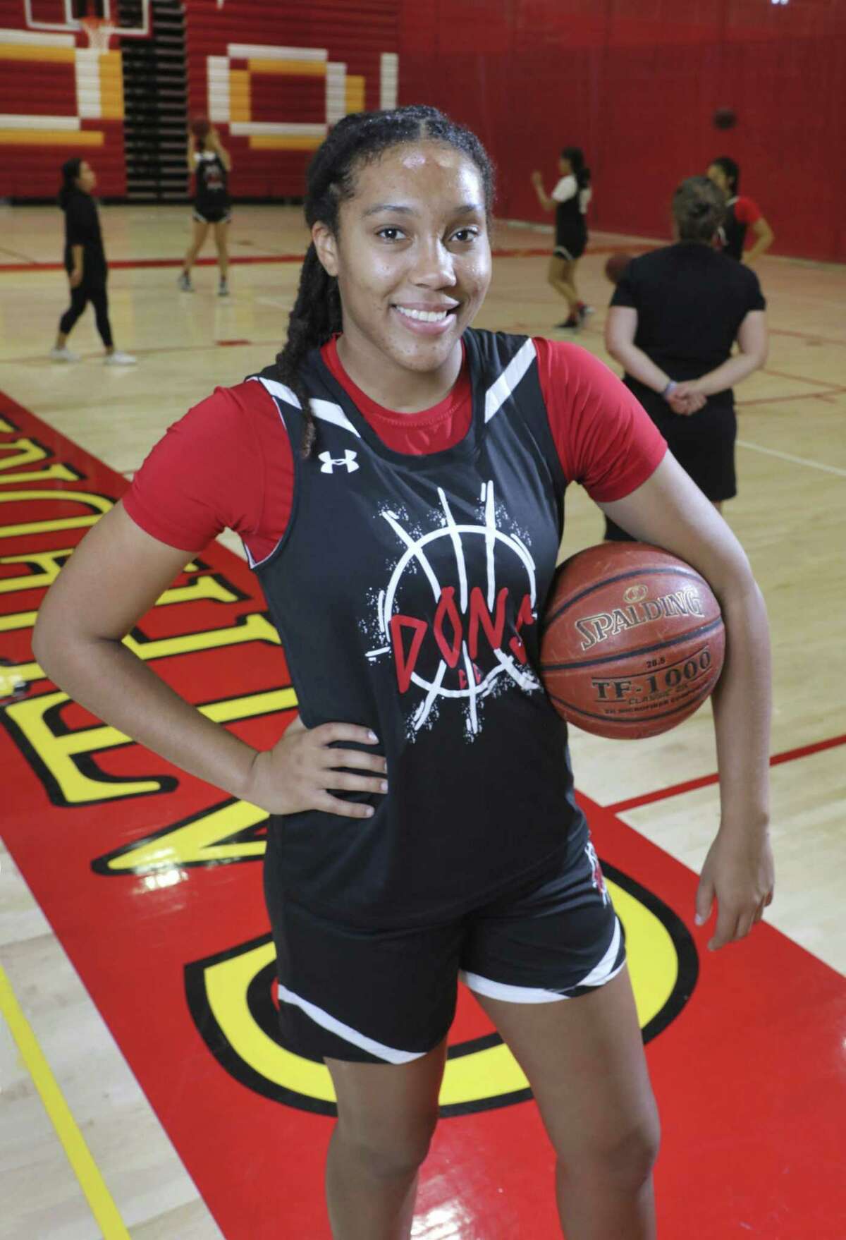 November 18, 2019, San Diego, California_USA_| Portrait of Cathedral Catholic High School basketball player Isuneh "Ice" Brady during practice. Brady committed to UConn on Tuesday.