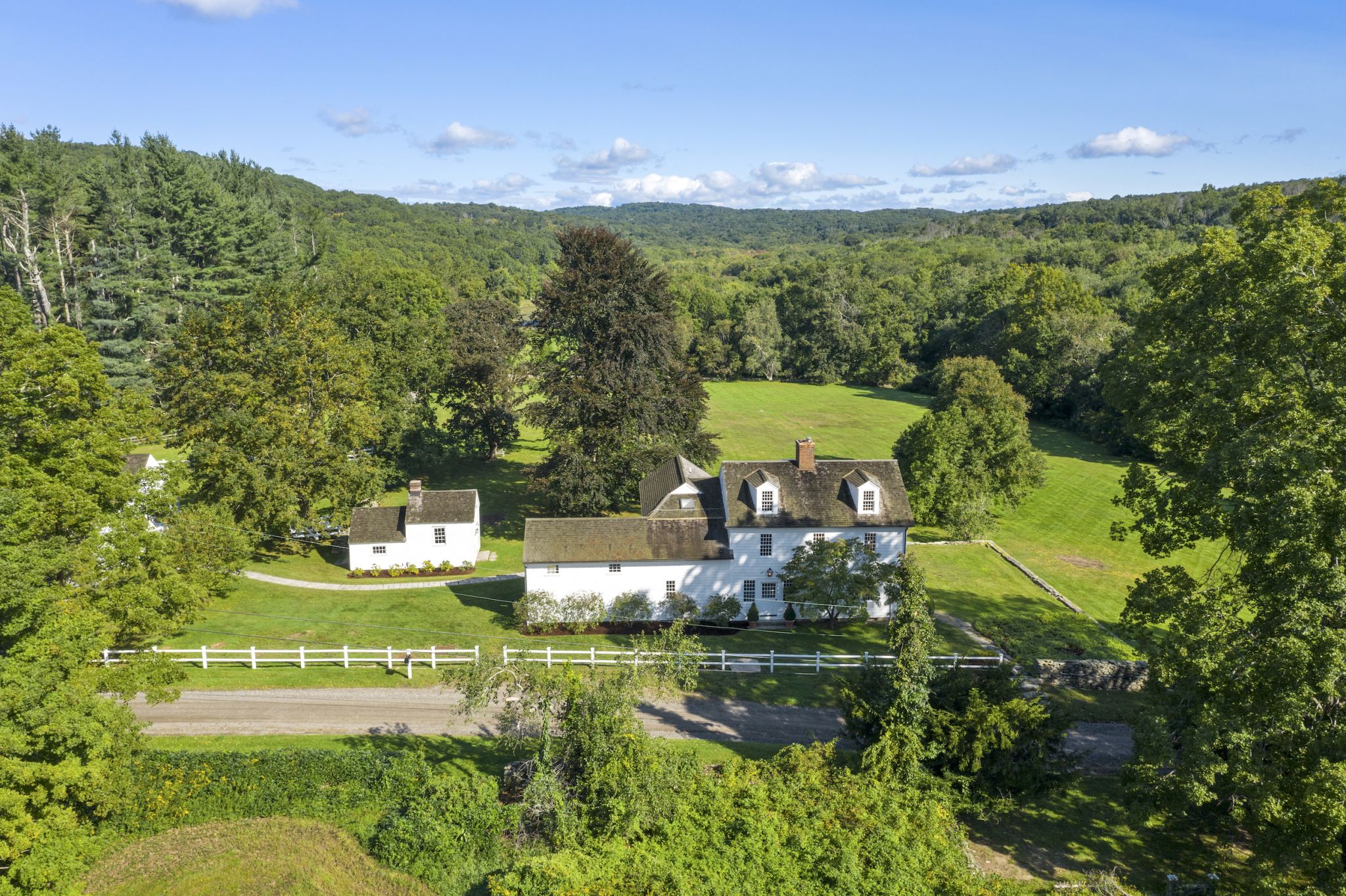 Historic Ushaped barn and property listed for 2.8M in Roxbury