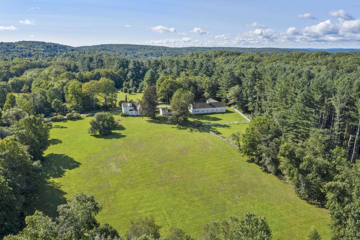 Historic Ushaped barn and property listed for 2.8M in Roxbury