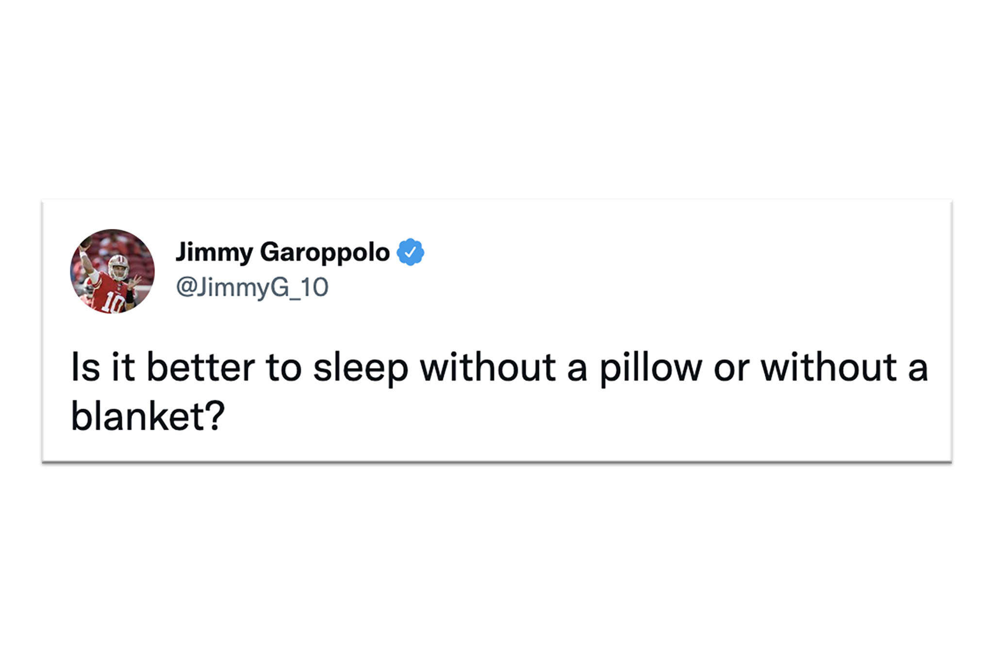 Why 49ers QB Jimmy Garoppolo's defunct Twitter account is a revelation