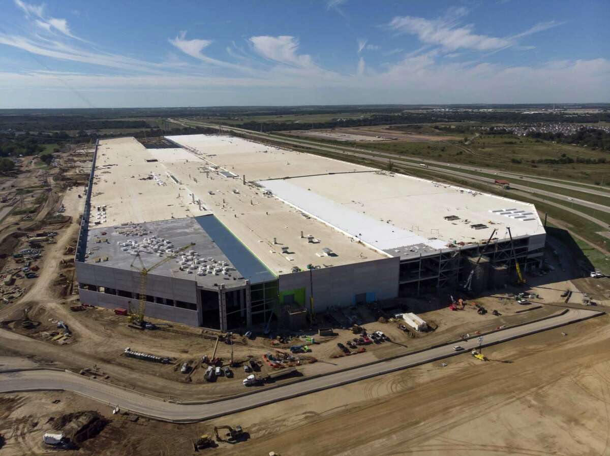 The Tesla Gigafactory under construction near Austin.