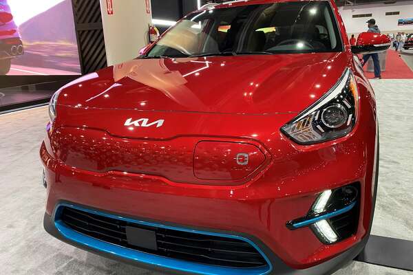 The 2022 Kia Niro EV EX Premium was available for sit-ins. The base model Niro (not pictured) sits toward the lower end of the EV pricing range at $24,690. 