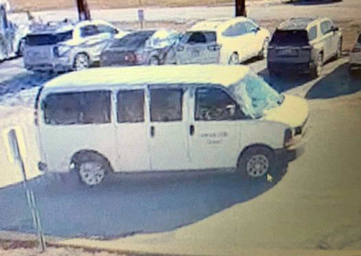 Macoupin County authorities are looking for a school van stolen Wednesday.