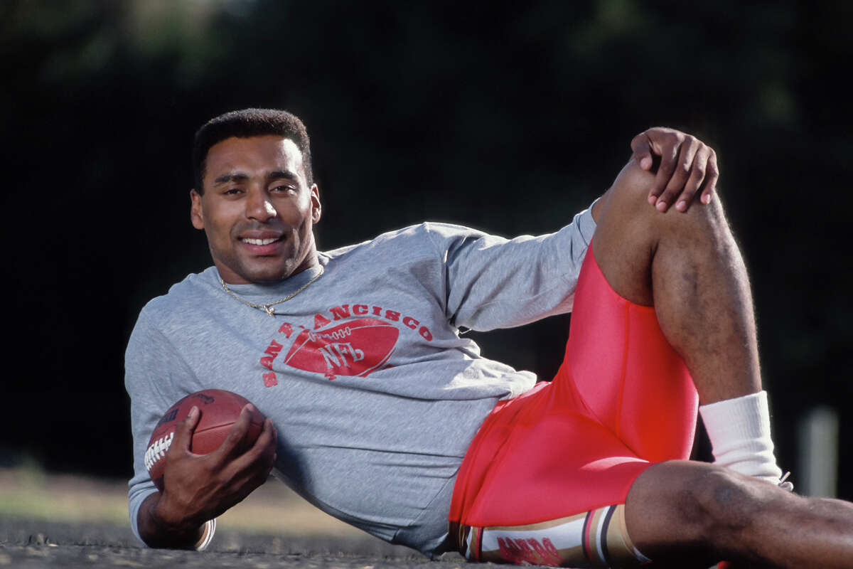 49ers running back Roger Craig posed during a portrait session in June 1989 on the campus of Menlo College in Menlo Park, Calif. (Photo by David Madison/Getty Images)